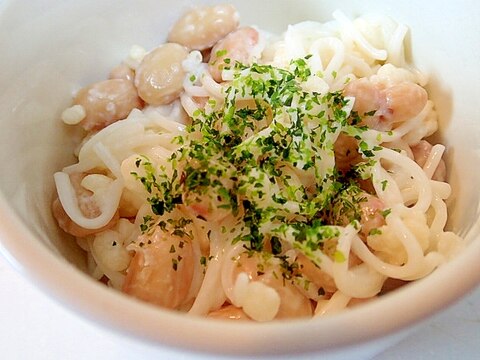 ❤素麺と大豆のマヨ塩麹和え❤